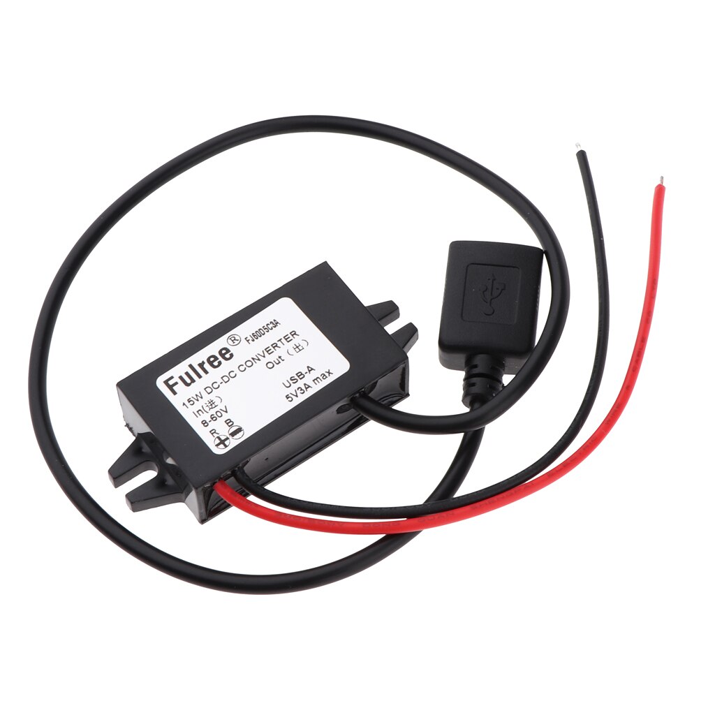 8-60V To 5V USB DC-DC Step Down Voltage Inverters Car Power Regulator ...