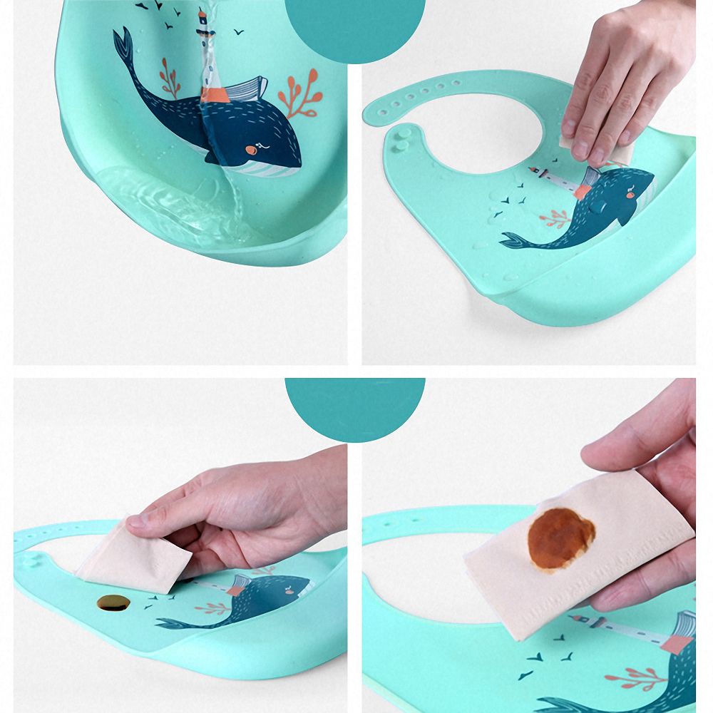 Cartoon Wasserdicht Baby Lätzchen Burp Tücher Neugeborenen Lätzchen Kleidung Kleinkind Kinder Silikon Fütterung Schürzen Speichel Handtuch Baby Pflege Werkzeuge