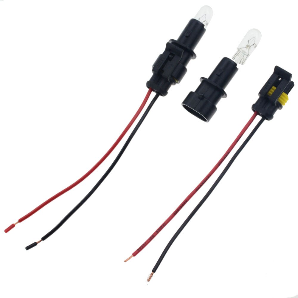 Led  t10 fitting lamphouder adapters kabel  ,12v 21w t10 lamp optioneel
