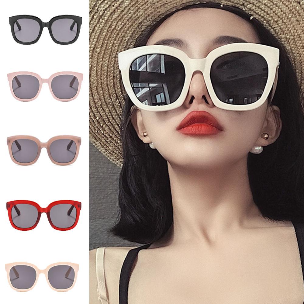 Retro Simple Big Wide Frame Sunglasses Wide Frame Multicolor Sunglasses