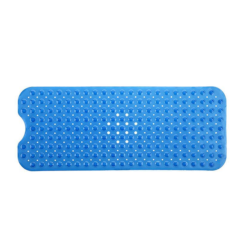 Rechthoek 40*100 CM Bad Tapijt Antislip Badmatten PVC Anti-Slip Badmat Zachte Badkamer massage Mat Veiligheid Met Zuignappen: Blauw