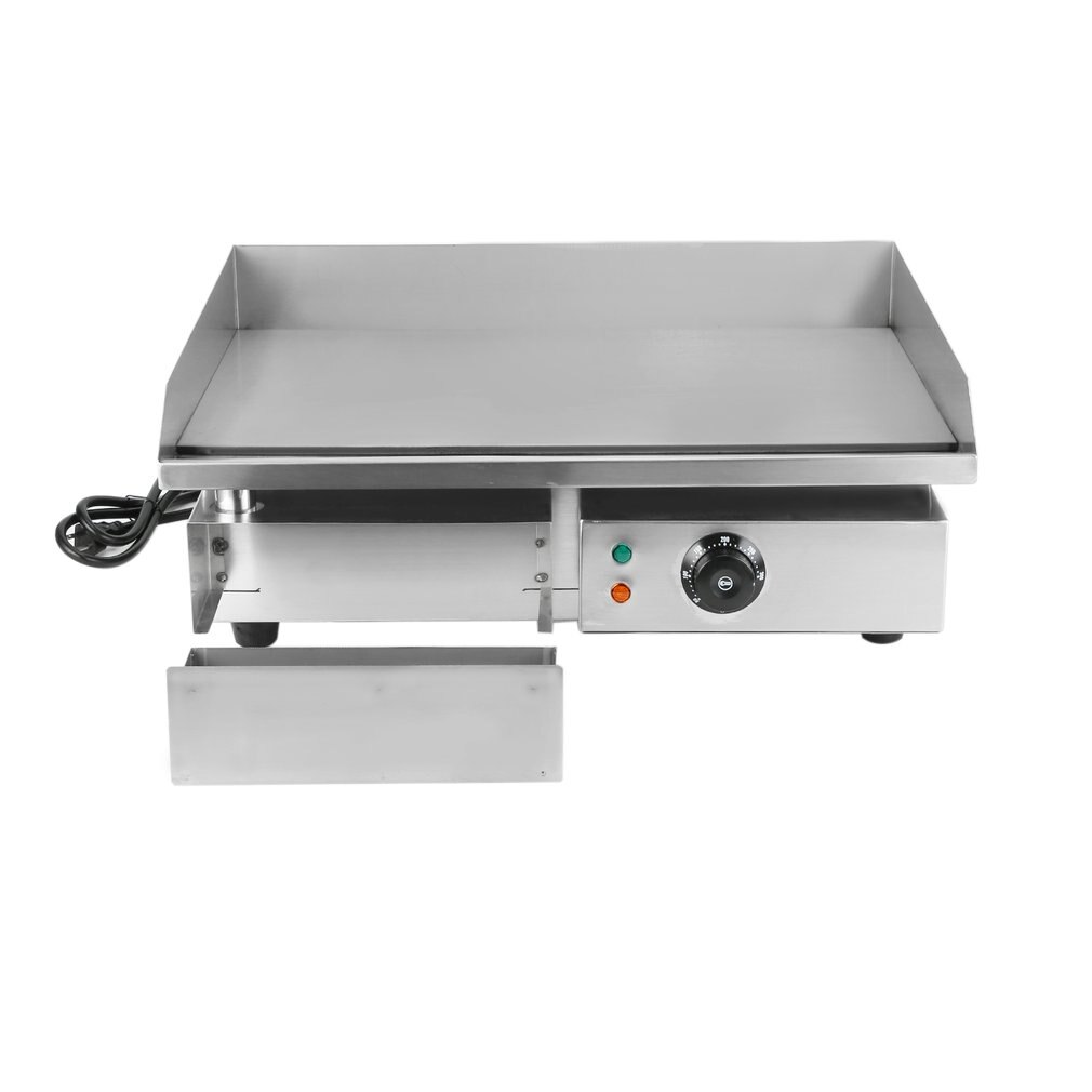 Commercial Electric Grill 1500W Electric Food Oven Stainless Steel Restaurant BBQ Grill Desktop Steak Machine US Plug