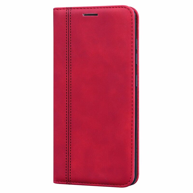 Flip Leather Case For on Huawei Honor 10X Lite Cover Case For Honor 10x lite Case Honor 10 x lite: XN Red