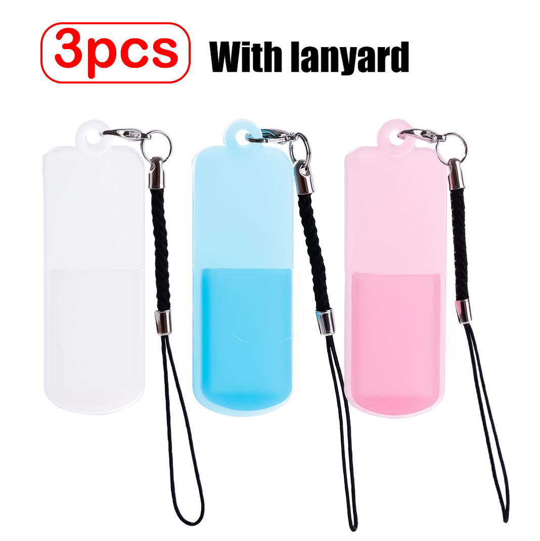 1/3pcs Silicone Dustproof Cover For U Disk Protective Case Portable USB Flash Drive Dust Caps with Lanyard U Disk Storage Case: green