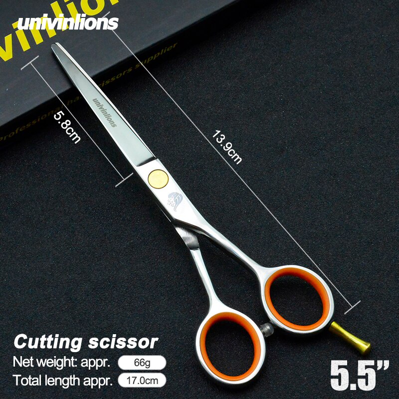 Ciseaux de coiffure japonais professionnels, 4.5/5.0/5.5/6.0 pouces, rasoir, barbier, ciseaux amincissants, tijeras