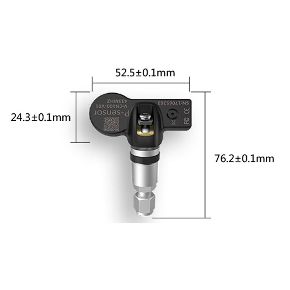 Bandenspanningscontrolesysteem Tpms Voor Android Auto Dvd Navi Usb Band Sensoren Alarm Monitoring Systeem Kit Met 4 Sensoren