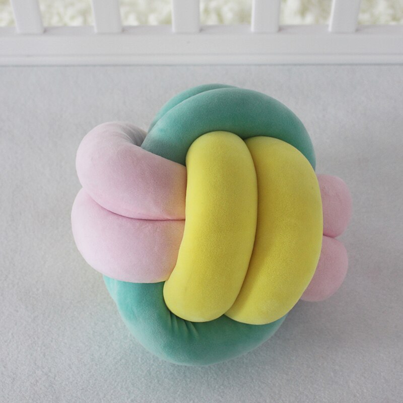 Newborn Baby Room Cushion Pillow Knot Pillow Cuddle Pillows Accessories Kids Room Washable YBD007