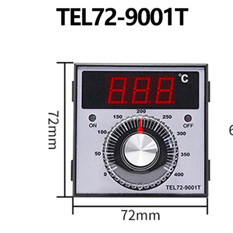 Tlf 72 tlf 96 digital ovn temperaturregulator knop termostat 400 grader 96 x 96mm 72 x 72mm relæudgang k indgang 220v 380v: Tlf 72-9001t