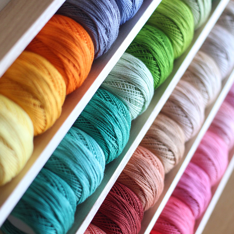 Hilos de punto de cruz DMC originales, hilo de bordar, hilo de moulina, hilo de algodón para gancho, hilo de coser, línea de ganchillo