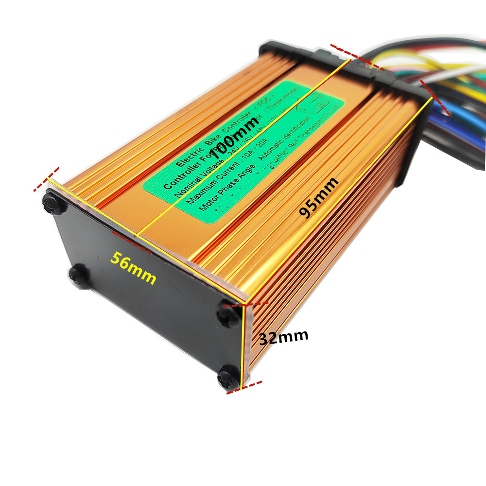 24V 36V 48V 250W 350W 12A 13A 15A 18A 20A E-bike Electric Scooter Brushless Controller With Twist Grip Throttle