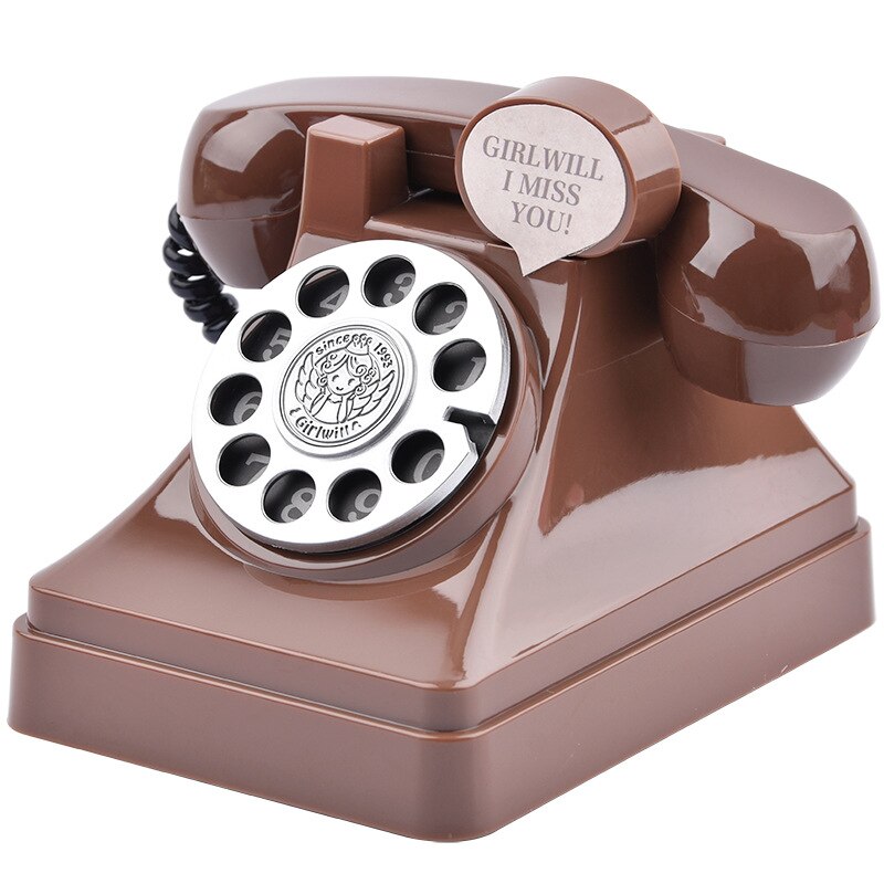 Creatieve Digitale Telefoon Spaarpot Met Draaitafel Retro Craft Kinderen Moderne Minimalistische Piggy: 5