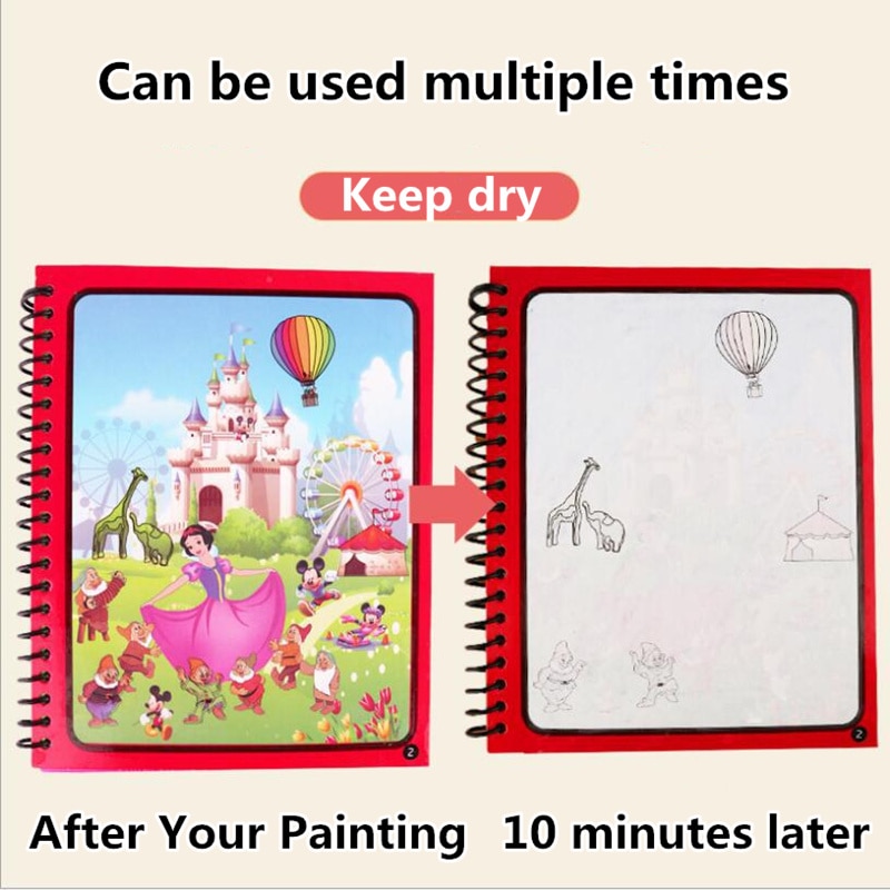 Fai da te di Acqua Magica Libro Incredibile Universo Spazio Colorazione Tavolo Da Disegno Pittura di Doodle & Magic Pen Giocattoli per I Bambini di Natale Del Bambino regalo