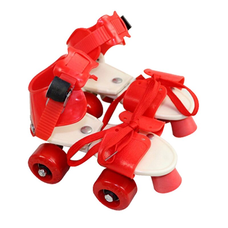 Patines ajustables de doble fila para niños, 4 ruedas, deslizantes, en línea,