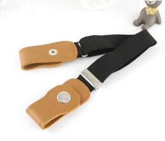 JasGood Elastische riem zonder gesp voor heren, 3,5 cm breed, onzichtbare riem voor jeans, 1, zwart