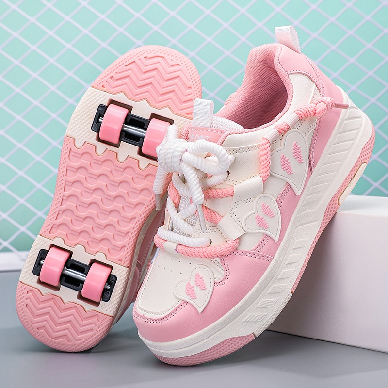 Rulleskøjtesko til børn, drenge og piger, sneakers med aftagelige hjul