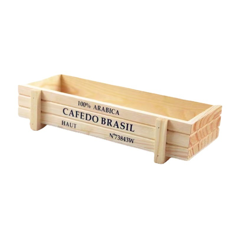Maceta colorida, caja de madera Retro creativa, macetas, soporte para flores, cajas de troncos para comestibles, decoración de plantas suculentas, macetas