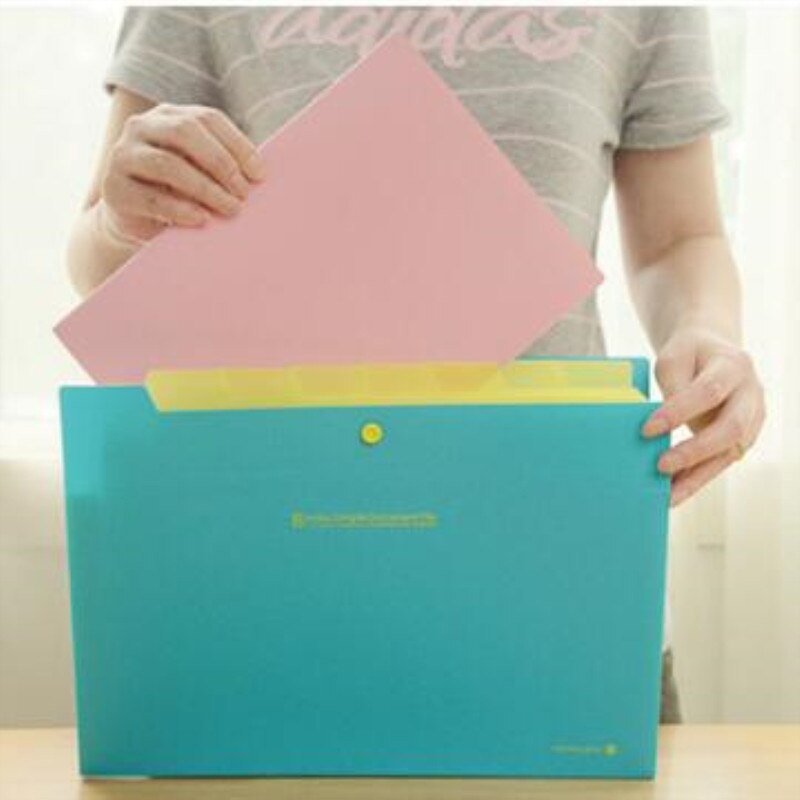 1pc 8 index eenvoudige document A4 display boek PP bestand uitbreiden portemonnee map papier classificatie orgel pakket Filing Producten