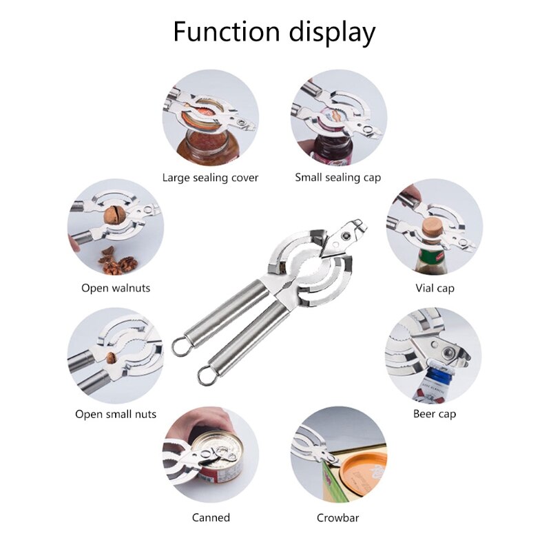 Cans Opener Kitchen Tools Handheld Manual Stainless Steel Can Open