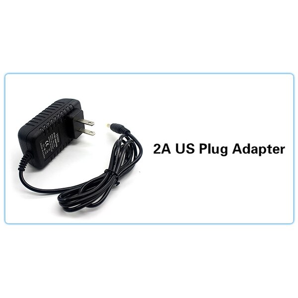 RGB strip Led Light Strips RGB Led Tape/Lint SMD3528 Led Strips Bar 12V strip No-Waterdicht 5 M/roll Led Kerstverlichting: 2A  US pulg adapter