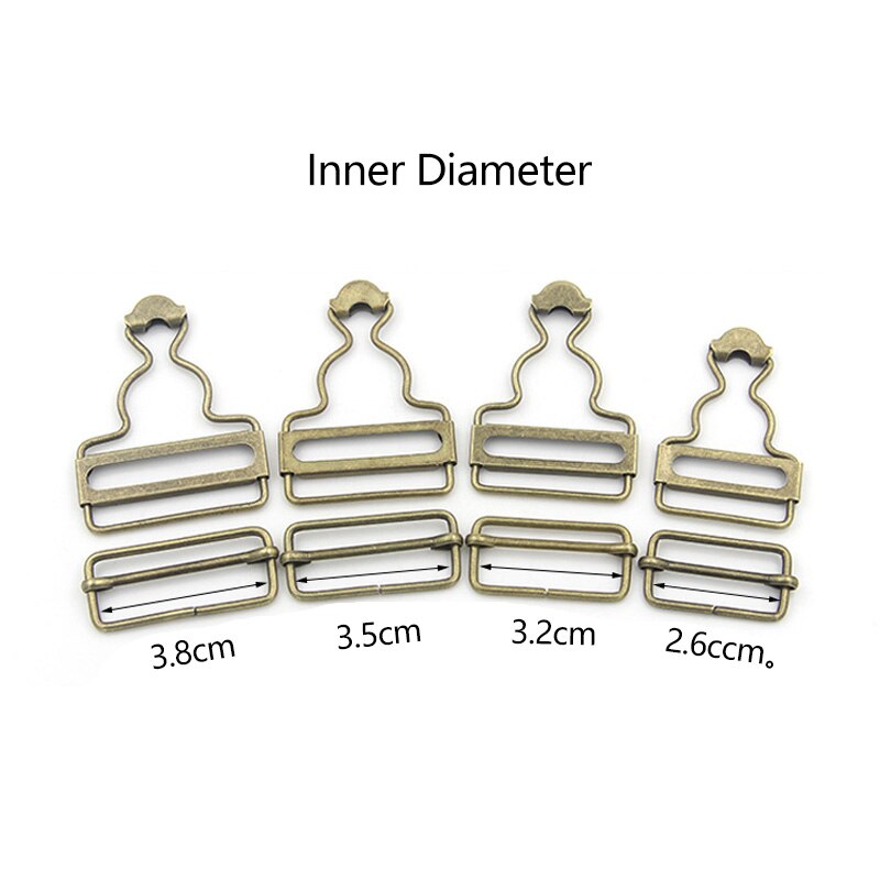 2Pc Hosenträger Schnalle Verschluss Nieten befestigen Clips Metall Geschmack Overall Jeans Hosen Für DIY Handmake NäHenne Hardware- Zubehör