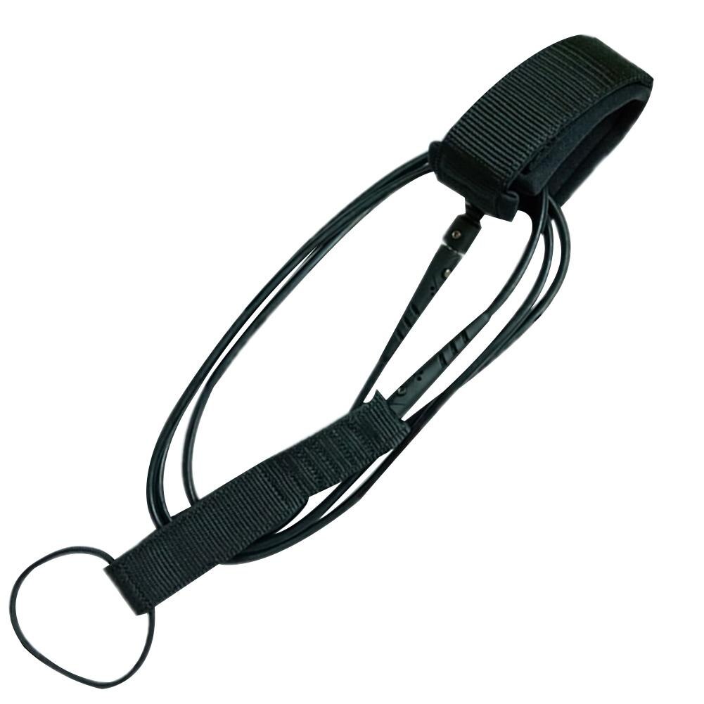 Cuerda de Seguridad para tabla de Surf de acero inoxidable, 6 pies, 5,5mm, TPU, nailon: Negro