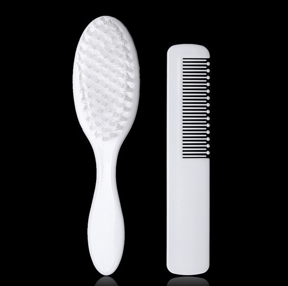 2 unids/set recién nacido cepillo para bebé suave bebé peine del pelo del cuero cabelludo masajeador herramienta Mini portátil cepillo para bebé peine cuidado del bebé