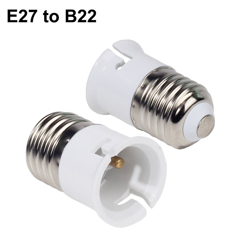 Bulb Converter E27 Male to E12 E14 E40 B22 MR16 G4 G9 GU10 Female Lamp Socket Bulb Base For Indoor Lighting Bulb Extend Adapter: Beige