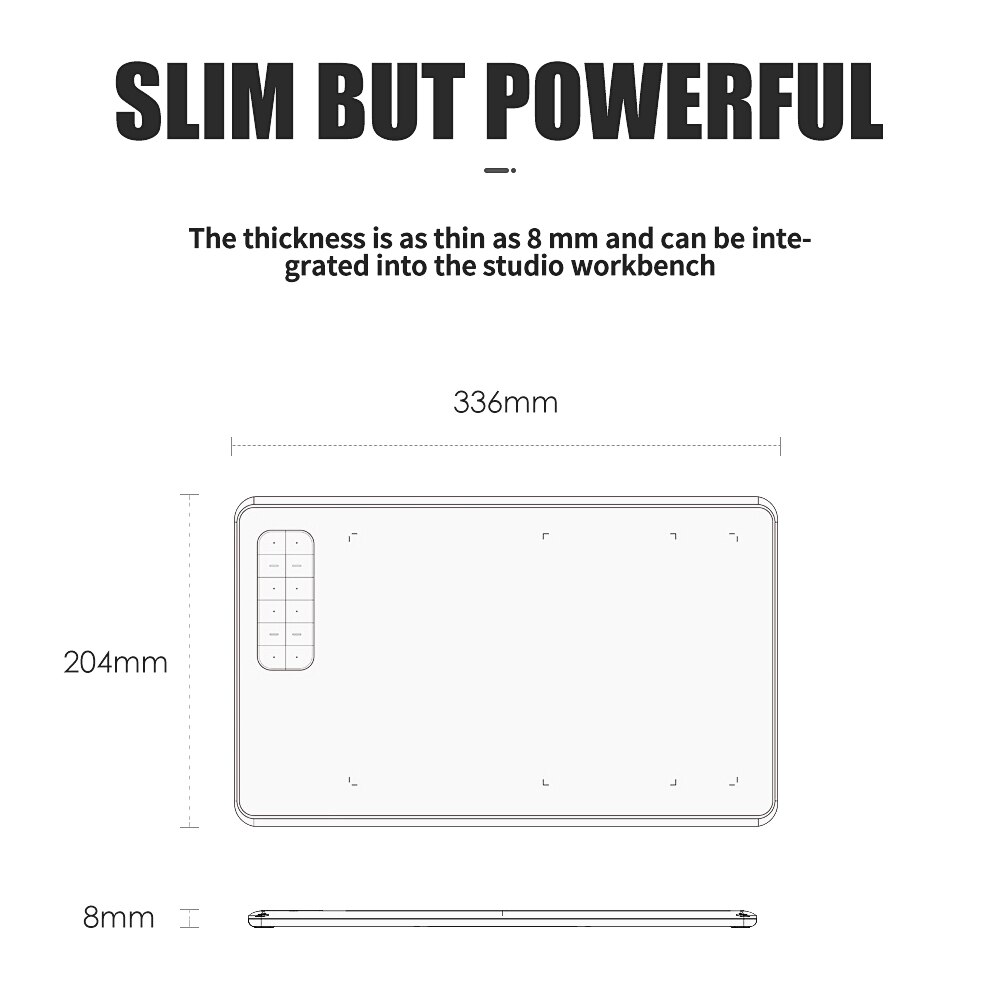 10×6 inch Graphics Drawing Tablet With 8192 Levels Digital Pen Writing Pad Board For PC Windows Mac OS Android Phone