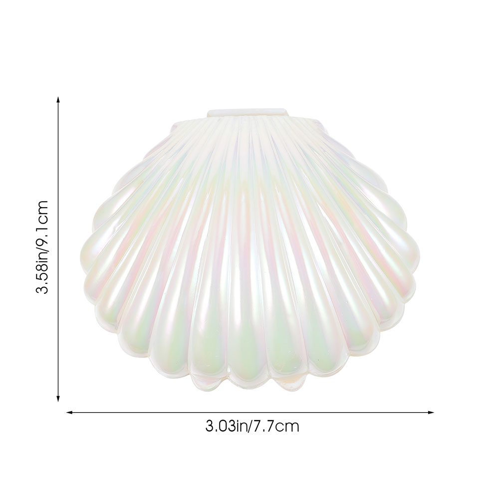 20 Pcs Shells Candy Box Sea Shell Holder Mermaid Party Decor Table Containers Plastic Jars Shells Dish Popcorn Seashell