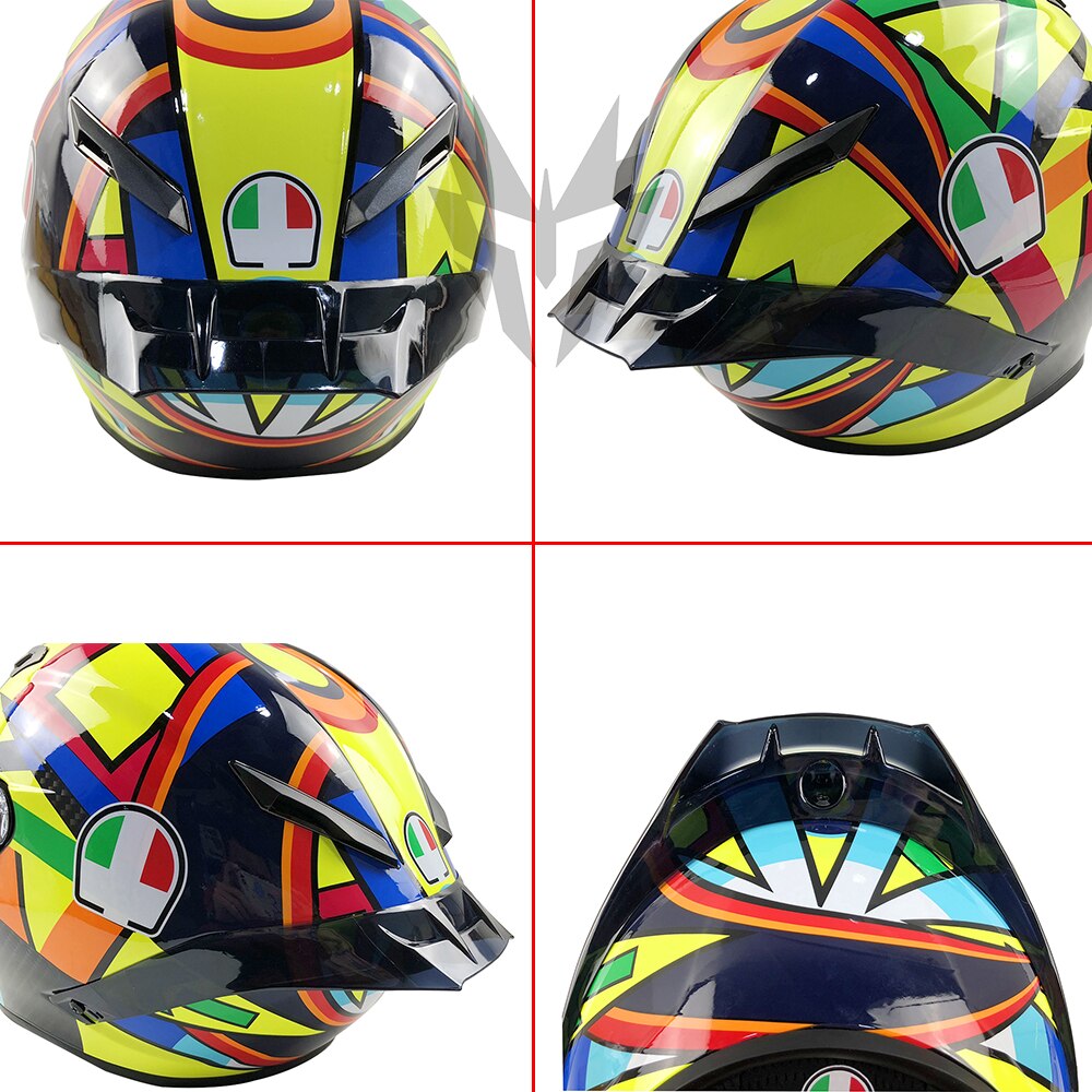 Helm Accessoires Kleurrijke Spoiler Voor Agv Pista Gp R/Gp Rr Volledige Gezicht Motorhelm