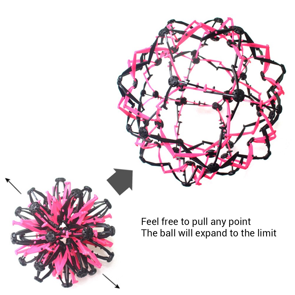 Baby Gooien Bal Bloei Krimpen Bal Met Licht Mini Speelgoed Ringen Stretch Uitbreiden Bal Speelgoed Voor Kinderen Volwassenen
