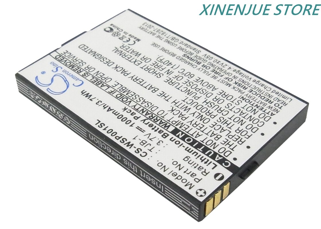 CS 3.7V/1000mAh bateria BB100,TJB-1 robić Swissvoice MP01,Binatone B200,Hagenuk E62,Maxcom MM132,MM133,MM500BB