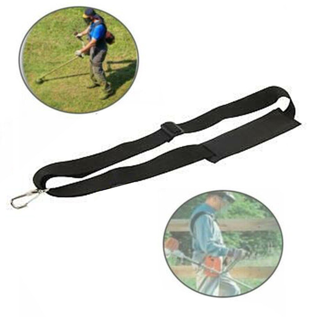 1pc Convenient Strimmer Shoulder Harness Strap For Brush Cutter Trimmer Adjustable Strap Garden With Carry Hook