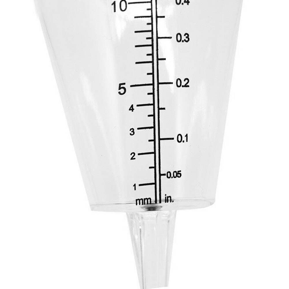 Outdoor Garden Plastic Portable Conical Rain Meter Gauge Stake Measuring Cup Rain Gauge Practical Water Soil Outdoor Rain Gauge