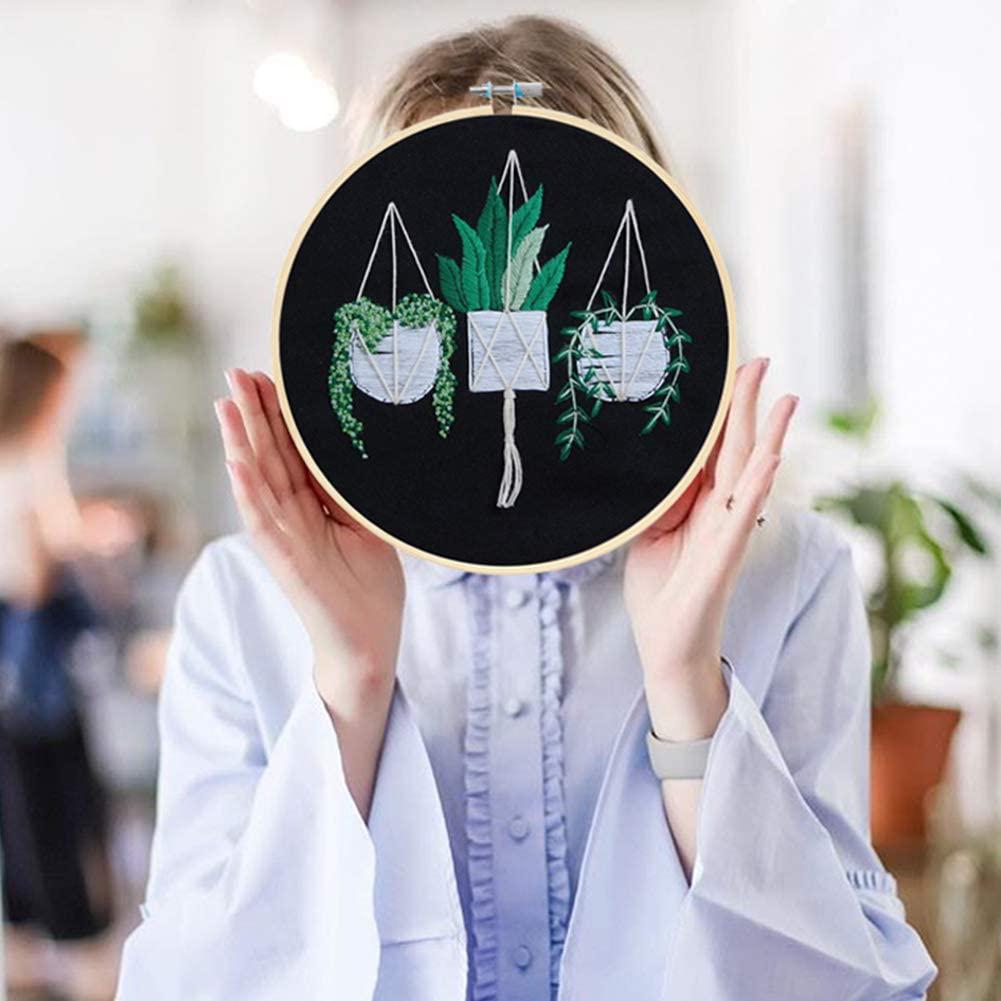 DIY Printed Embroidered Cloth+Thread Board+Special Embroidered Needle+High-definition Drawing Set