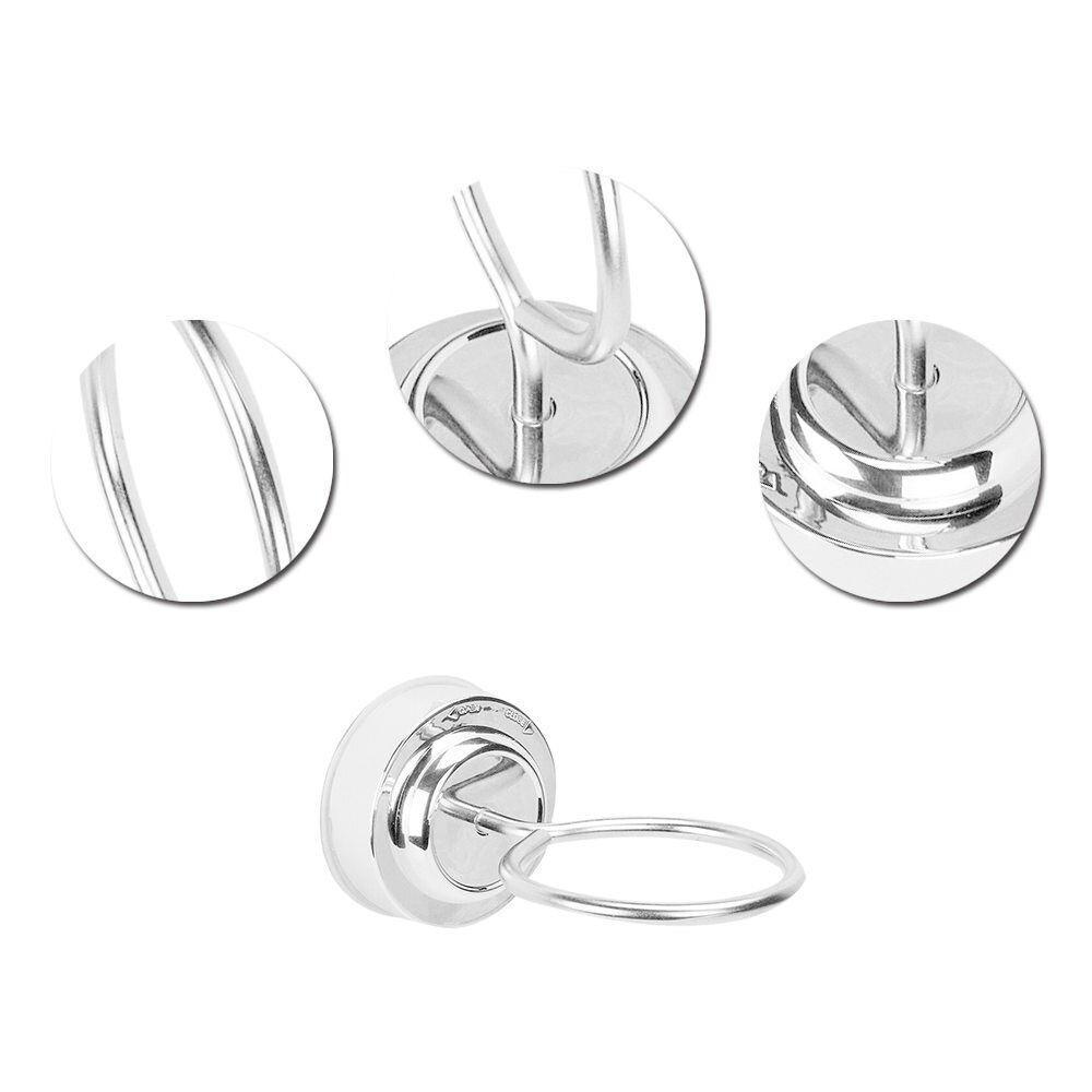 Stainless Steel Wall Suction Cup Holder Toothbrush Tumbler Rack Bathroom Single Cup Holder Hanging Home Supplies Accessories