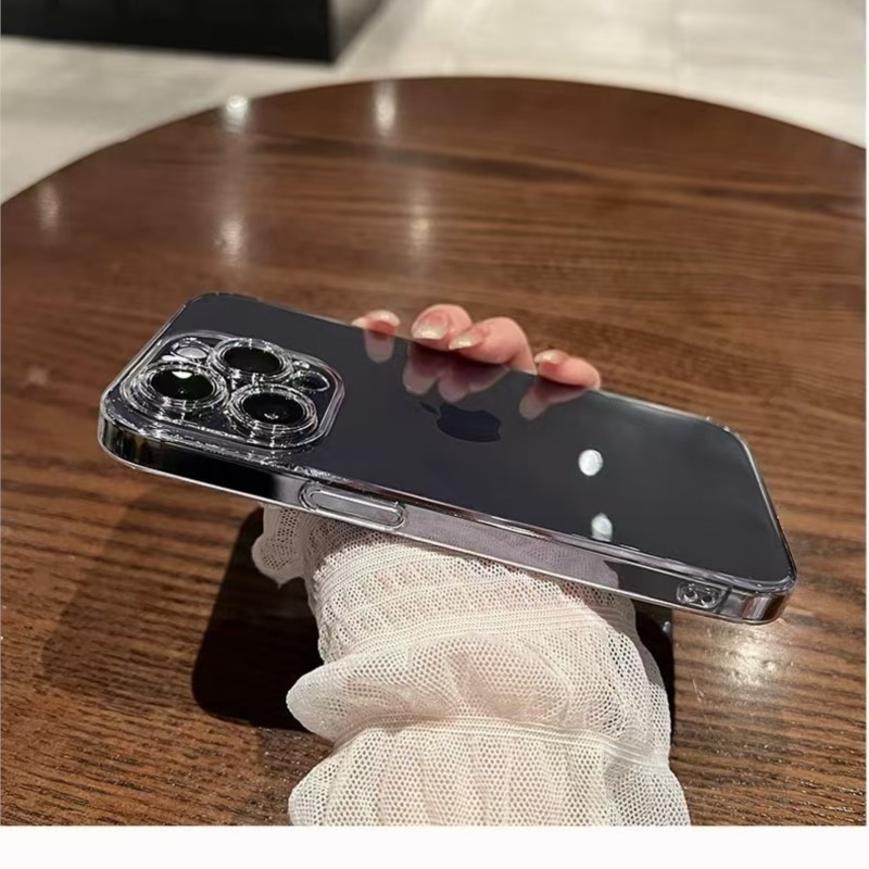 Voor iphone 15 Pro Case iphone 11 12 13 mini 14 15 16 Plus 16 Pro Max Cover Camera Bescherming Clear siliconen Case iphone 15 Pro