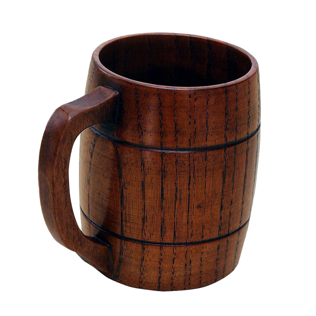 Jarra de cerveza rústica de madera Natural, jarras de cerveza de madera, hecha a mano, taza de café, de boda, padrino de boda,