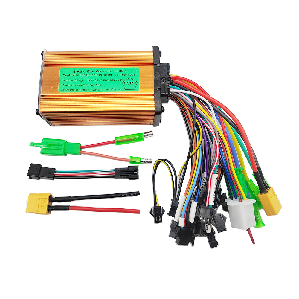 24V 36V 48V 250W 350W 12A 13A 15A 18A 20A E-bike Electric Scooter Brushless Controller With Twist Grip Throttle