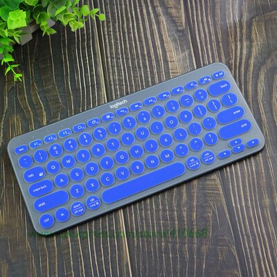 Weiche Silikon Tastatur Abdeckung Schutz Film Für logitech K380 K 380 Bluetooth tastatur multi-gerät mechanische Haut Schutz: Blau