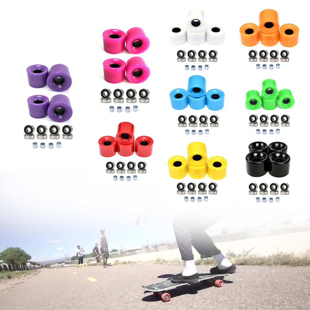 Rolschaatsen Skateboard Wiel 60x45mm Voor Straat Cruisen Hoverboard Onderdelen Accessoires Longboard Wielen Gloednieuw