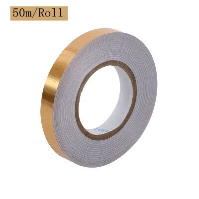 Tile Gap Tape Self-Adhesive Paper Floor Wall Seam Sealant Strip Floor Tile Beauty Seam Sticker Home Decoration Decals: 1cm Golden