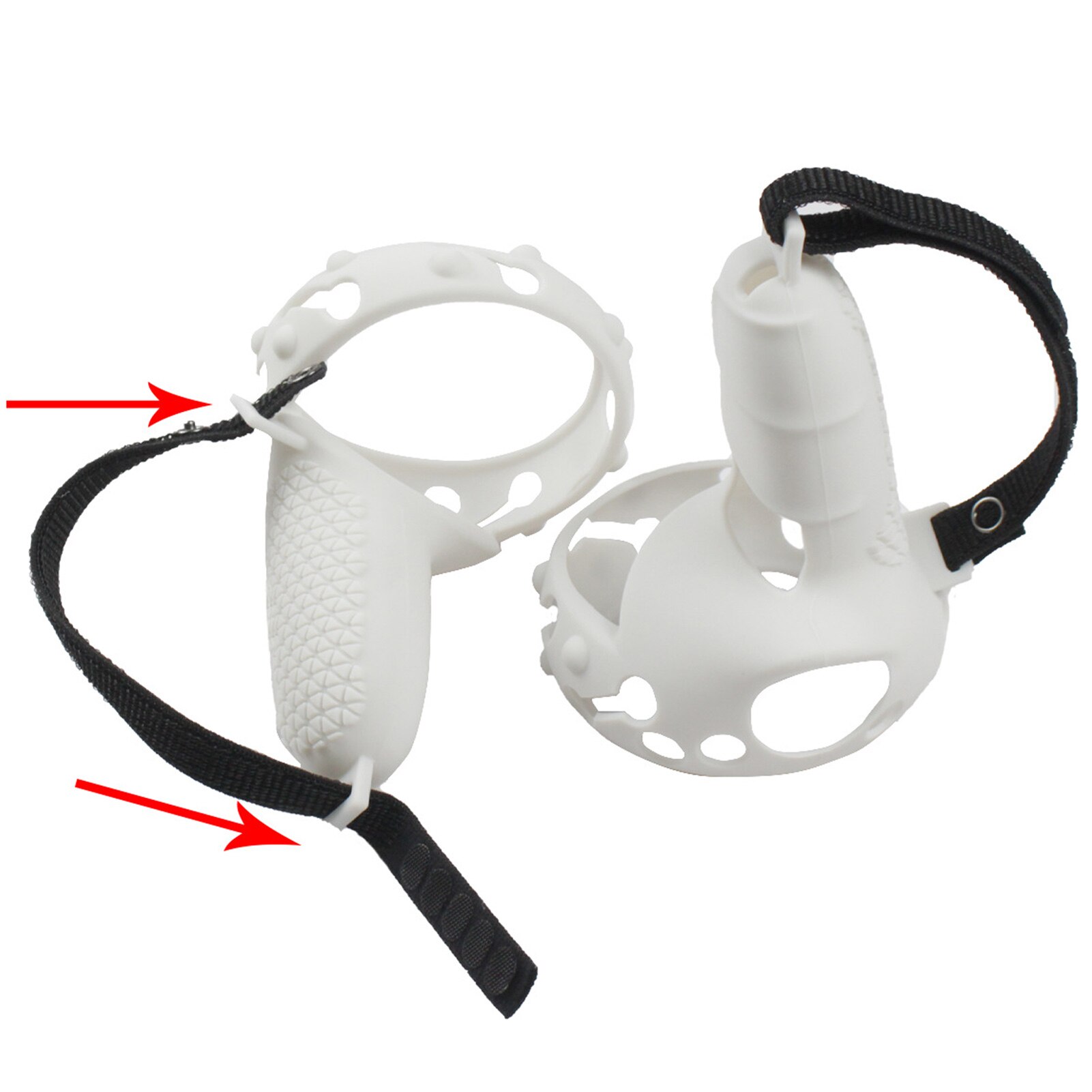 1 Pair VR Headset Controller Grip Cover For Oculus Quest 2 Anti-throw Full Protection Touch Controller Protector Accessories