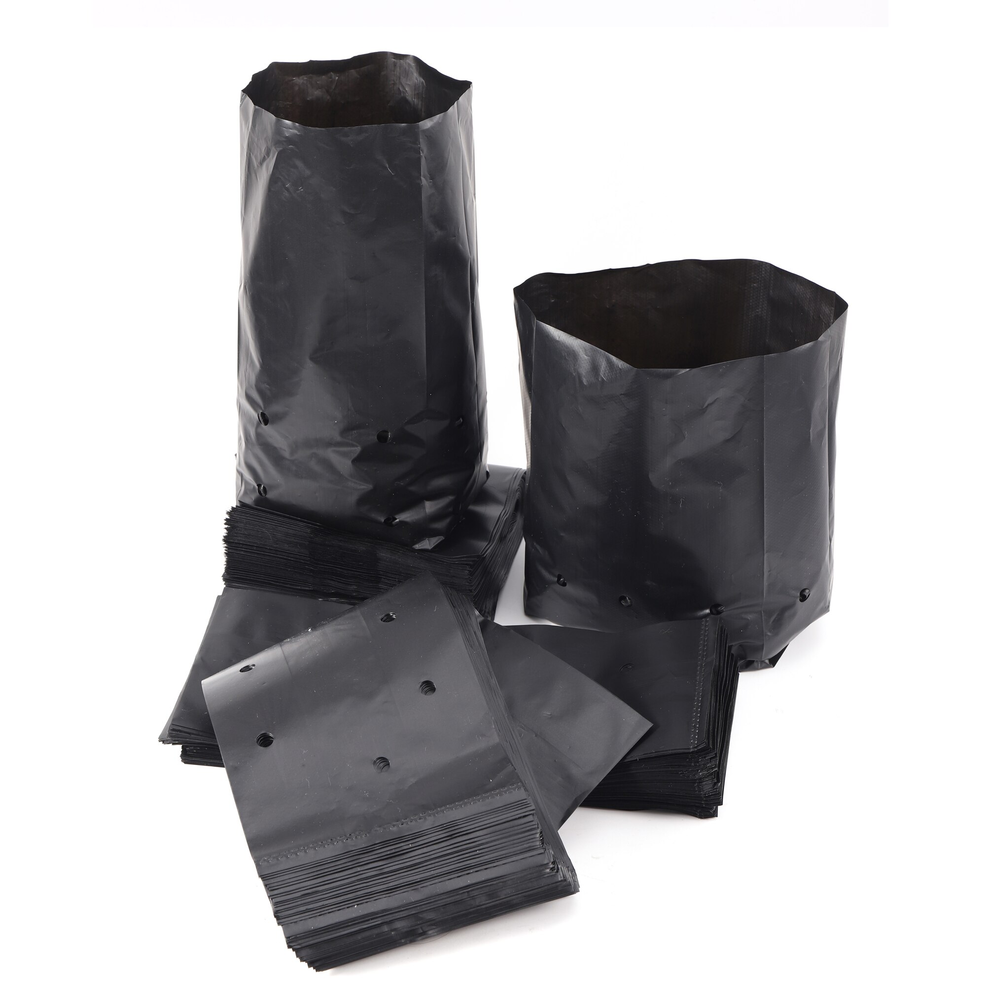 PE Plastic Nursery Bags Plant Grow Bags Seedling Pots With Breathable Holes Flowers Garden Supplies For Fruits Vegetables 10 Pcs