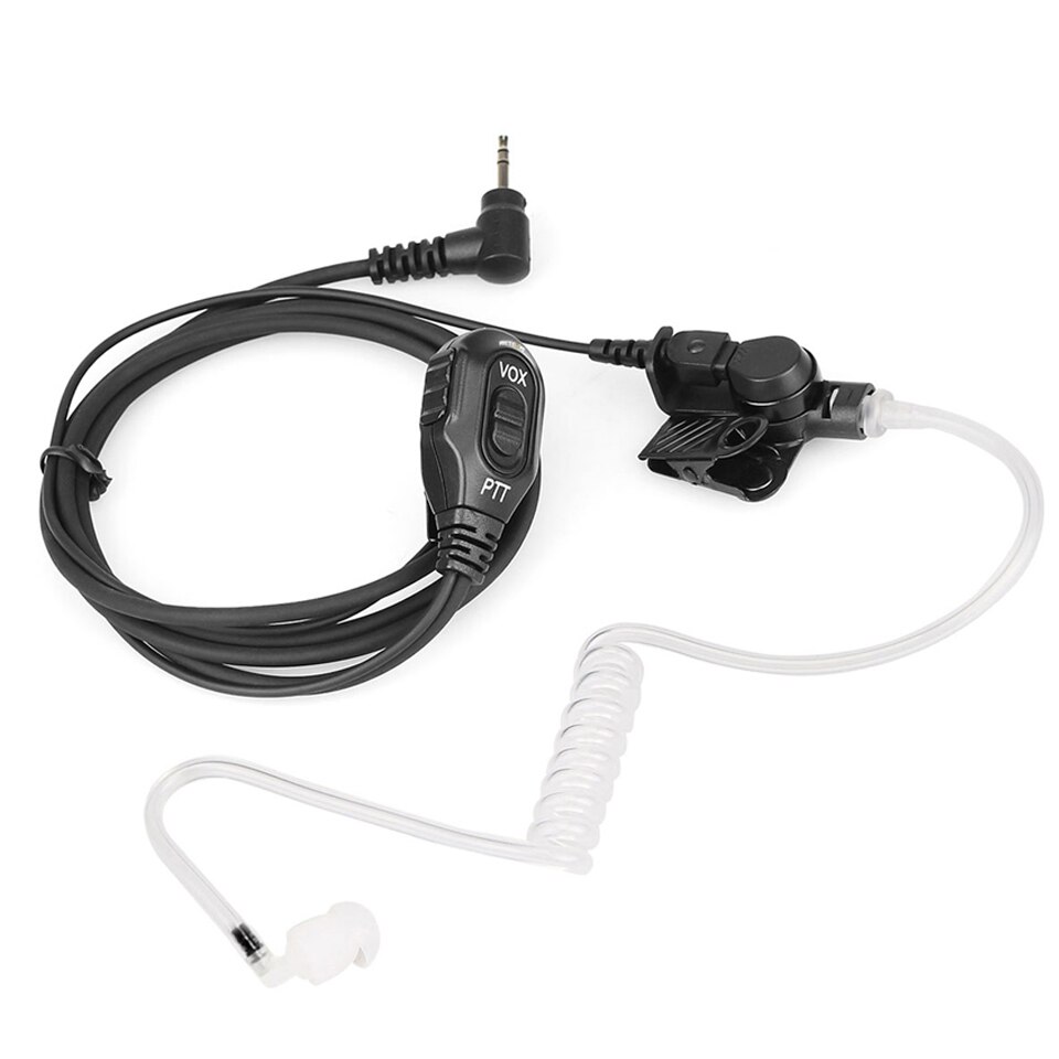 Tubo acústico de aire VOX, auriculares de walkie-talkie de un Pin de 2,5mm para Motorola TLKR T270/T50 T3 para HYT TC320 RETEVIS RT45, 2 uds.