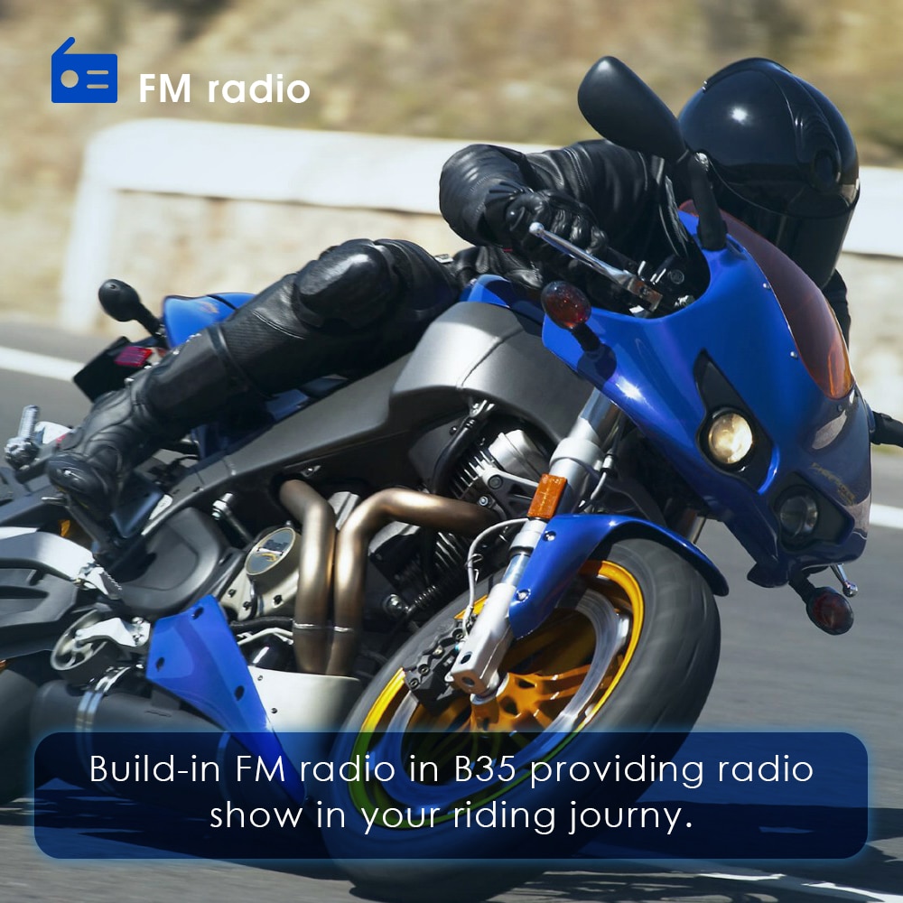 Vattentät motorcykel csr bluetooth  v4.1 hjälm headset fm radio hörlurar stereo mikrofon hörlurar med handsfree qtb 35