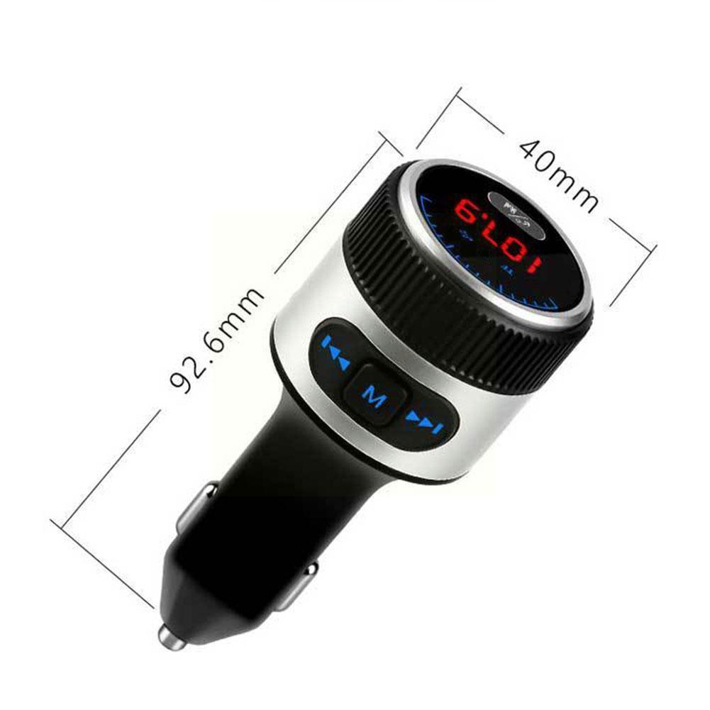 Car Bluetooth 5.0 FM Transmitter, Receiver With Deep Audio Hands-free Car Transmitter Stereo, LED, Bass Adapter FM And MP3 R3W3