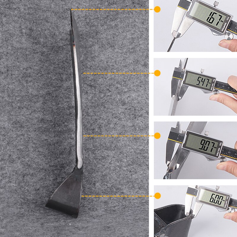 Household Farm Hoe Head Digging Old-fashioned Forging Rail Steel Durable Weeding Land Reclamation And Earth Excavation Tools