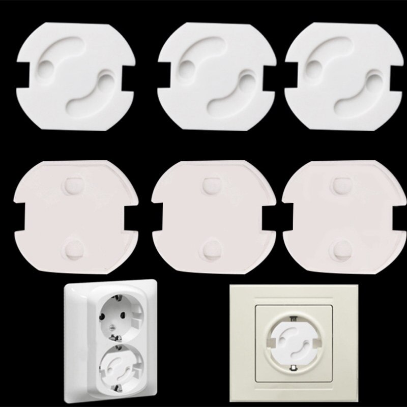 5pcs /10 pcs European Standard Power Socket Child Baby Safety Anti-electric Shock Socket Cover Kids Electrical Outlet Protector