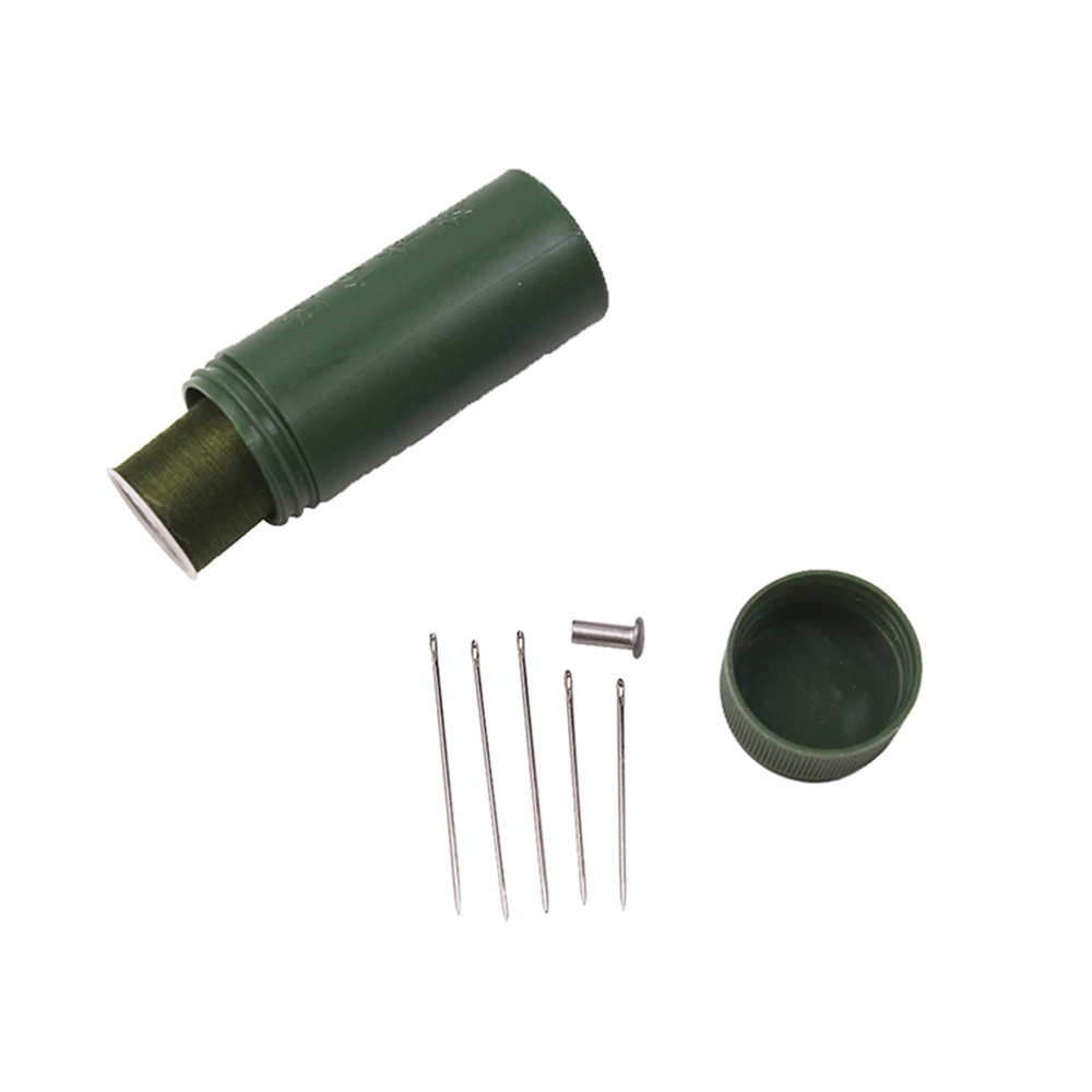 Mini Sewing Box Kits Strong Thread for Sewing Polyester Thread with Needles Threads Set Cylindrical Bottle Storage Kit Tool